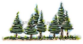 O-133-HK Scribble Trees